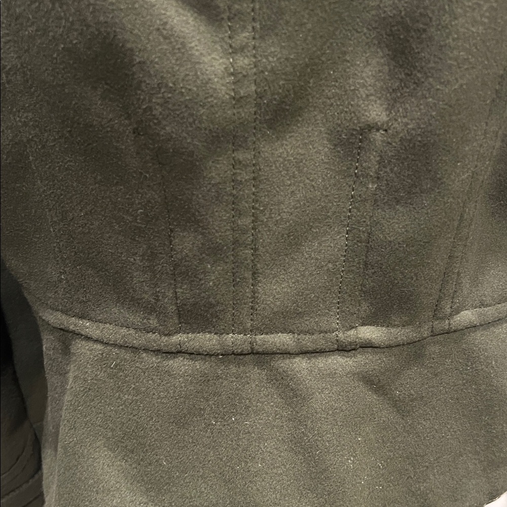 Express Zip Up Moto Jacket with Leopard Print Lining and Silver Accents, size L - Picture 8 of 13